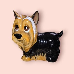 Charming Black and Tan Dog Figurine